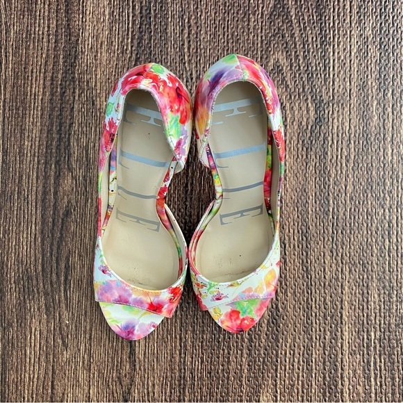 Elle Floral peep toe high heels - Picture 4 of 6